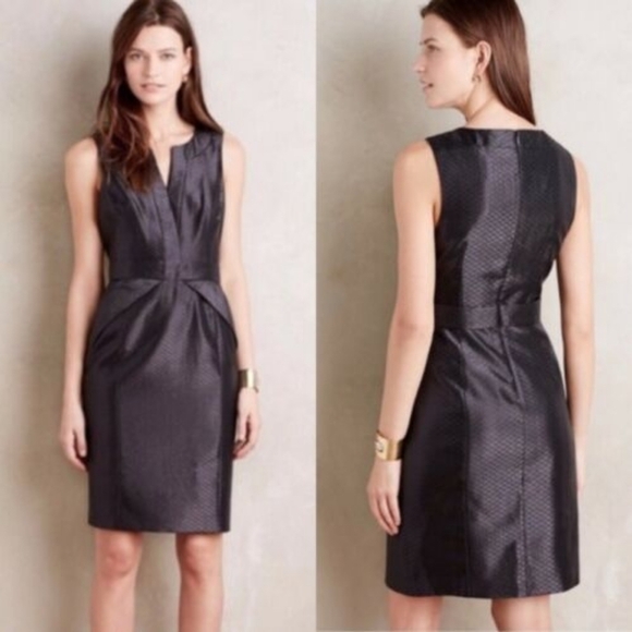 Maeve (Anthropologie) Black shimmery dress size 8P - Picture 1 of 17